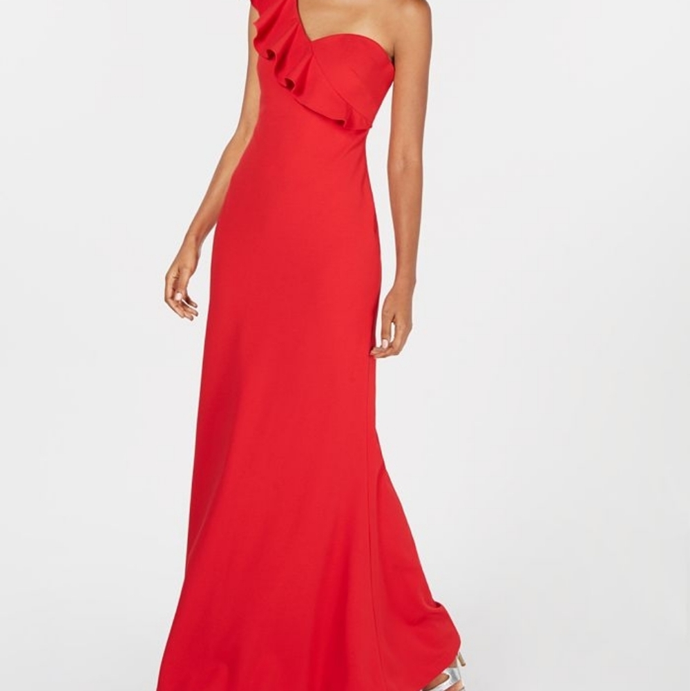 Calvin Klein One Shoulder Mermaid dress